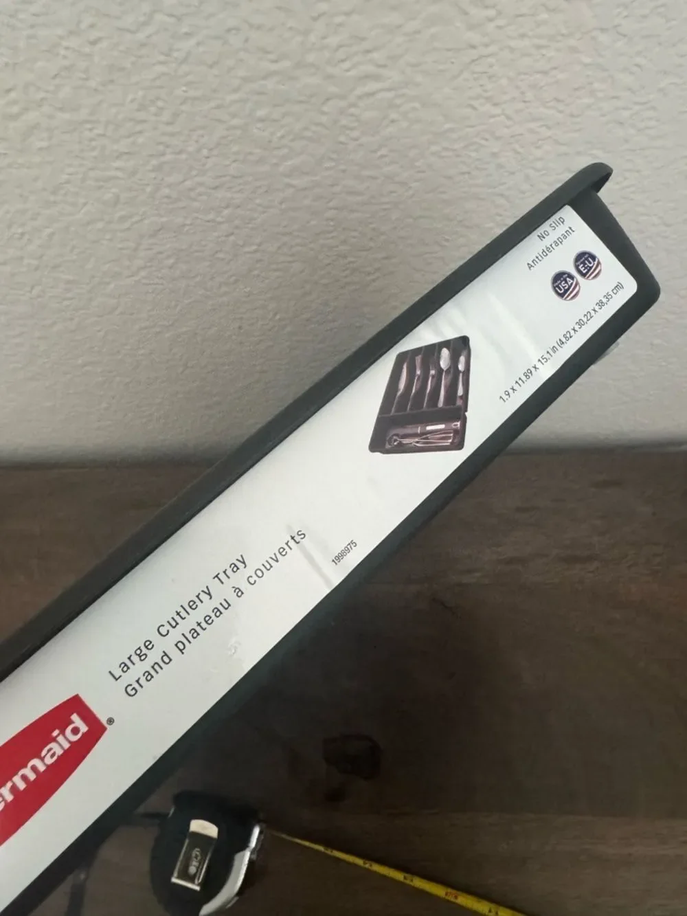 Rubbermaid Non-Slip Utensil Drawer Tray Organizer